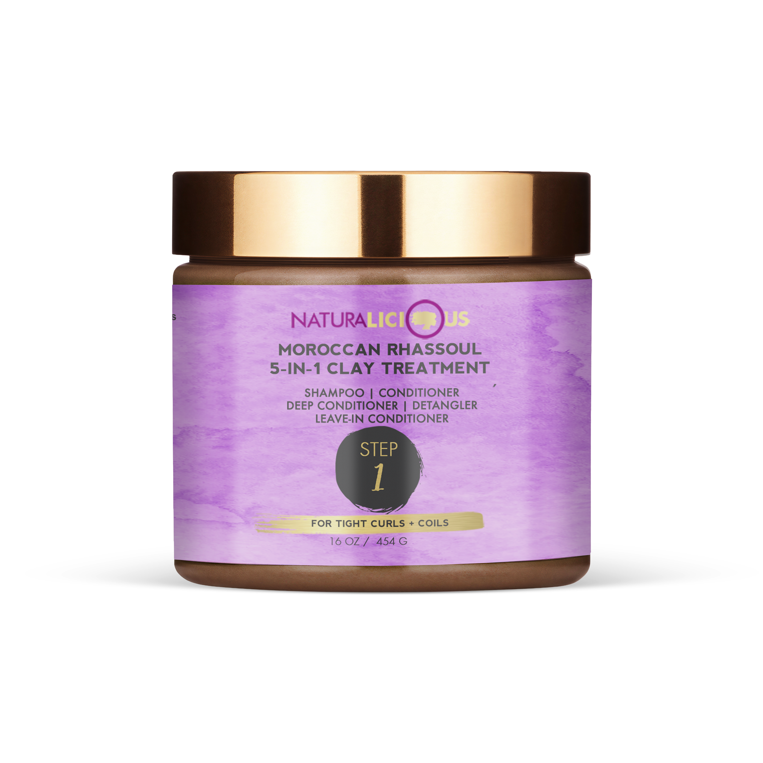 Moroccan Rhassoul 5-in-1 Clay Treatment – For Tight Curls