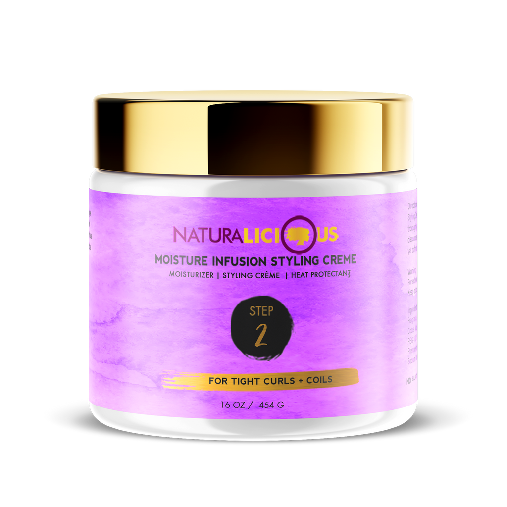 Step 2: Moisture Infusion Styling Creme (For Tight Curls)
