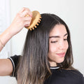 Bamboo Stimulating Scalp Massager - Natural Hair Growth Tool
