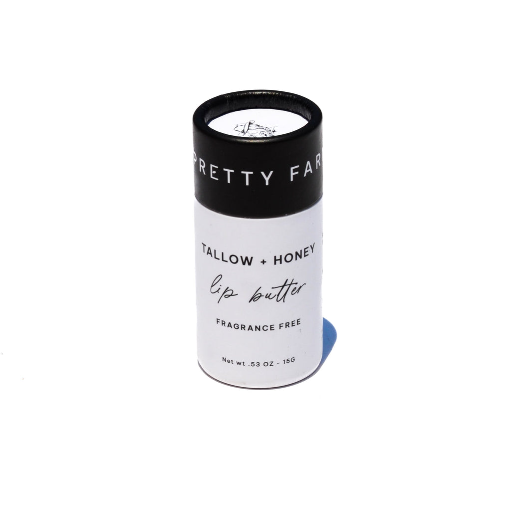 Fragrance-Free Tallow & Honey Lip Butter - Eco-Friendly Tube (1 oz)