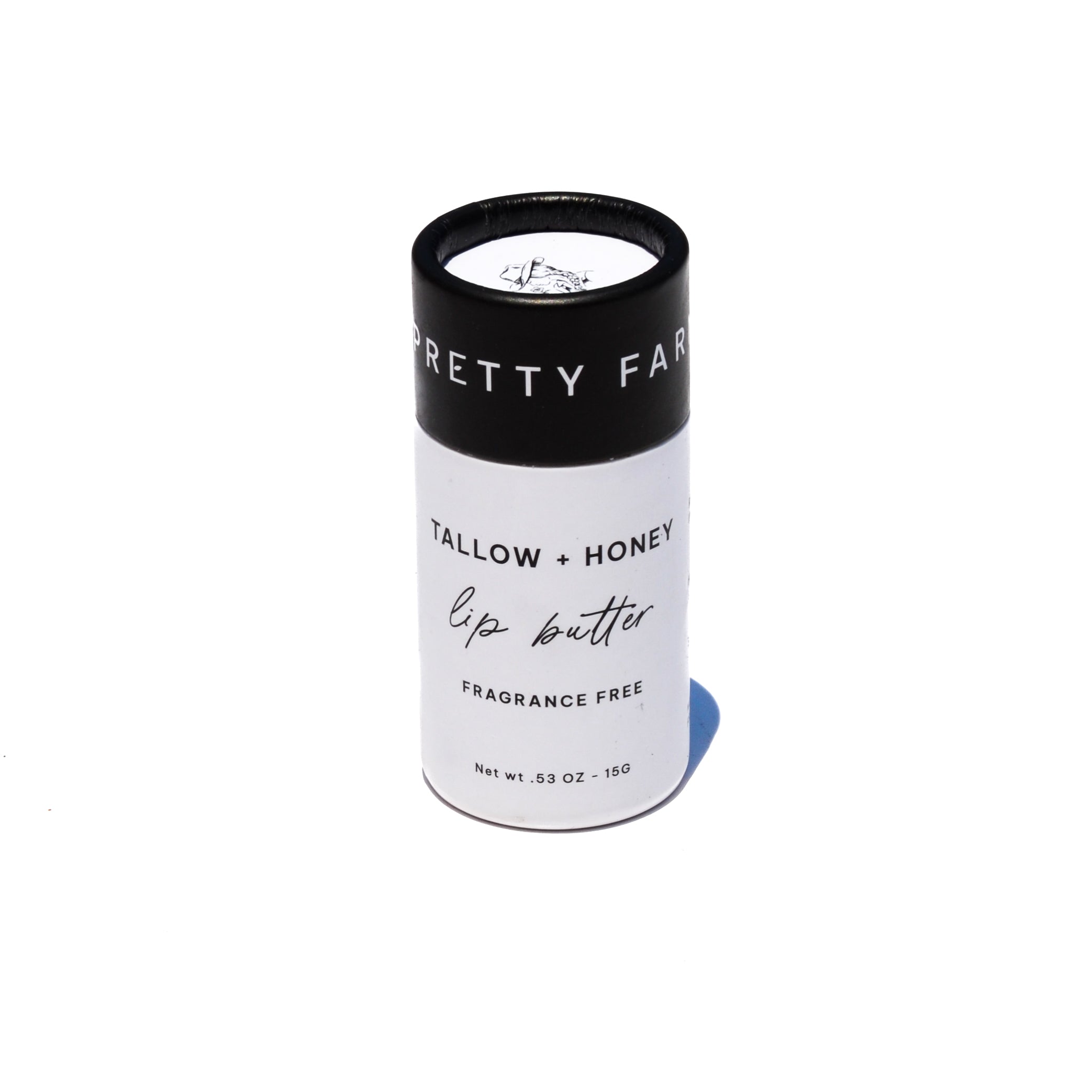 Fragrance-Free Tallow & Honey Lip Butter - Eco-Friendly Tube (1 oz)
