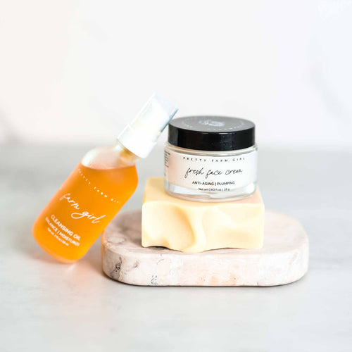 Double Cleansing Anti-Aging Kit - 3 Essentials + Optional Serum