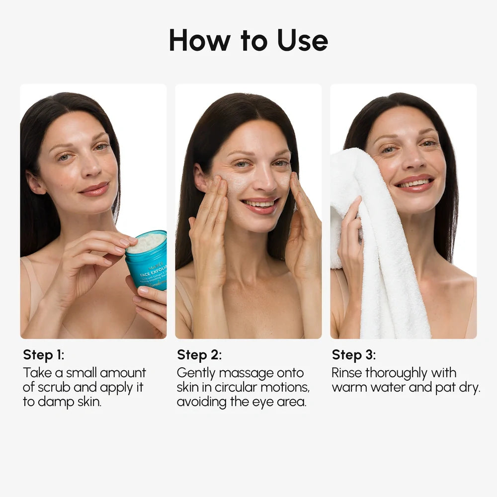 Marée Face Polishing Scrub & Exfoliator - Hydrating Marine Collagen