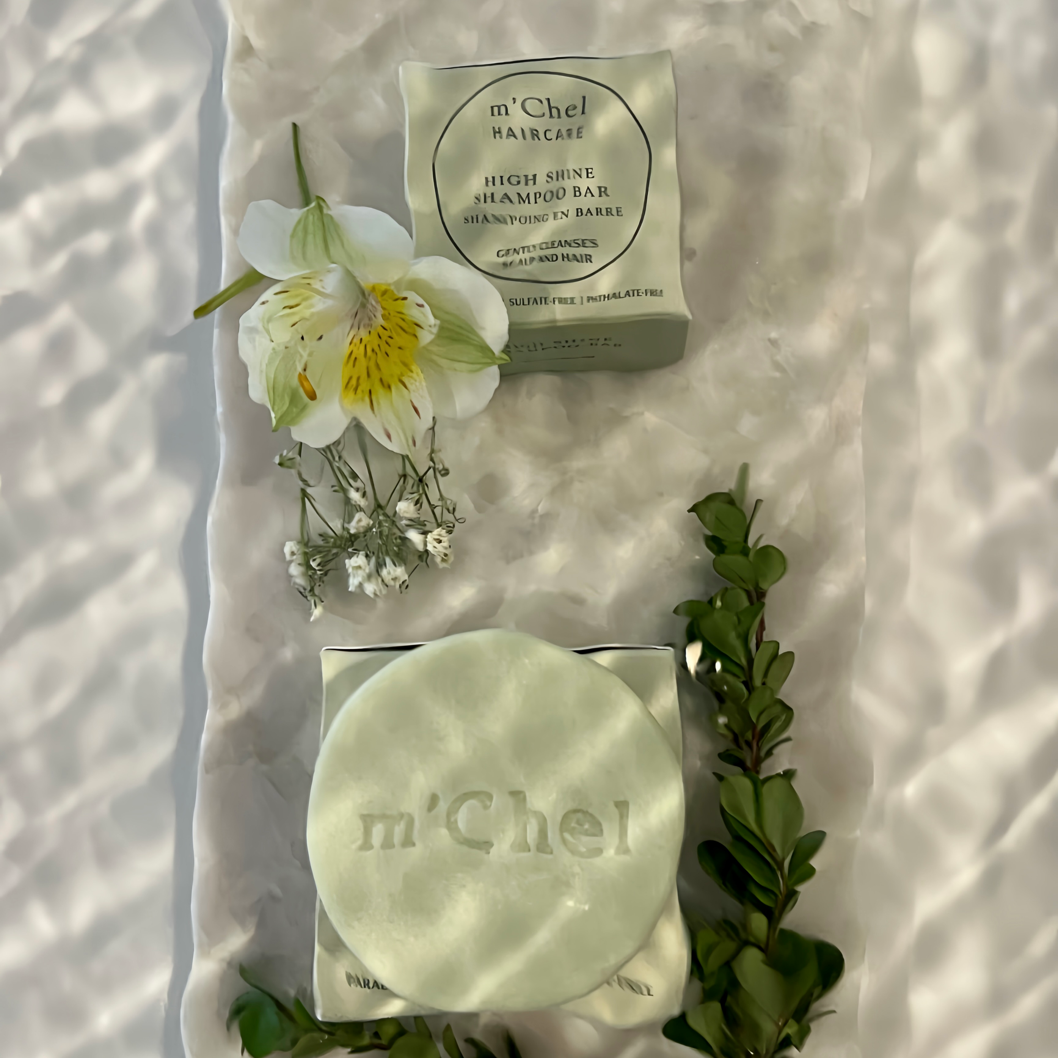 High Shine Shampoo Bar - Sulfate-Free with Biodegradable Tray