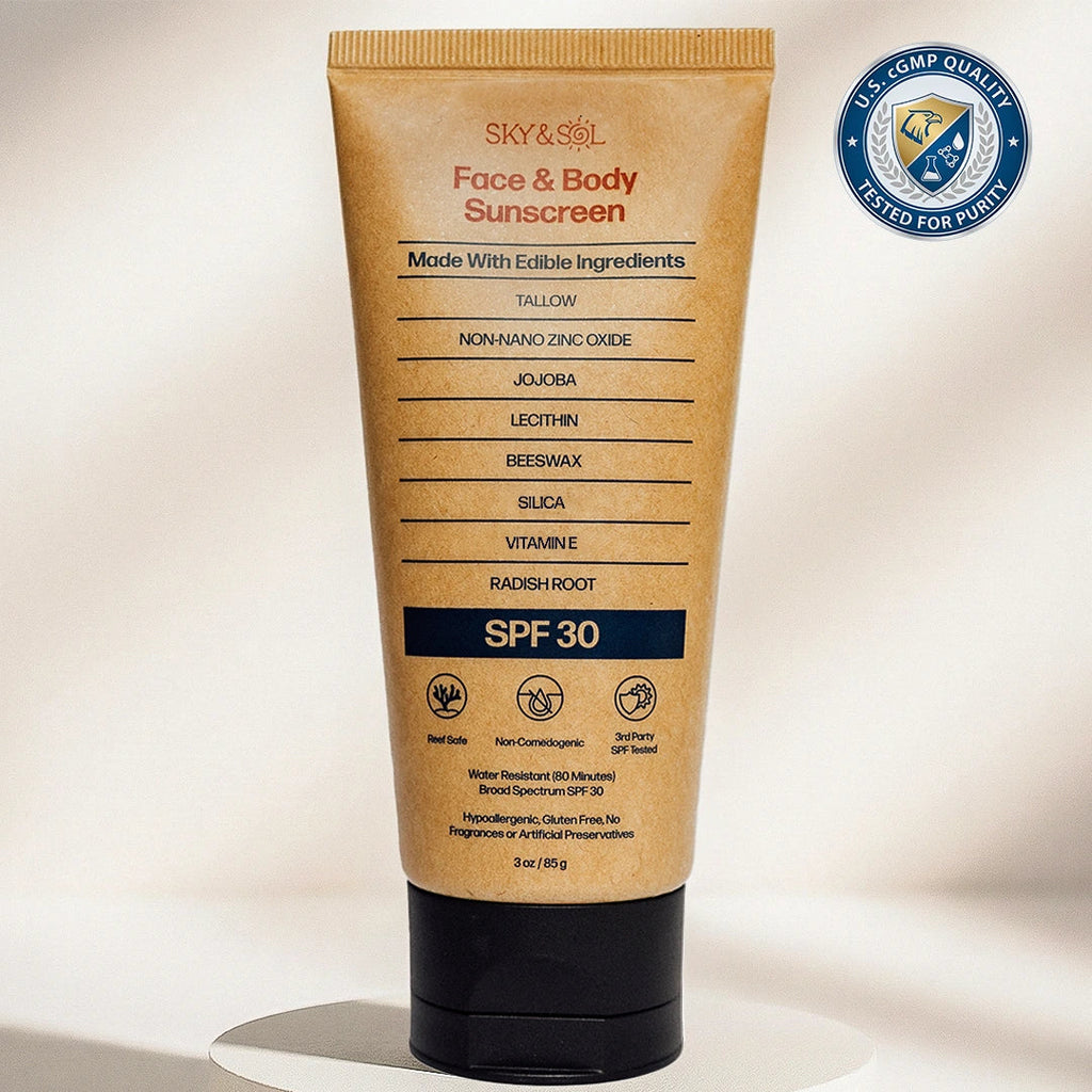 Sky and Sol Face & Body Sunscreen - Natural Tallow Formula