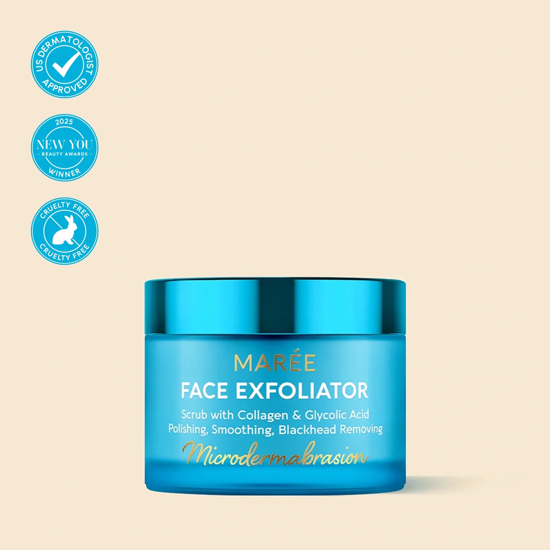 Marée Face Polishing Scrub & Exfoliator - Hydrating Marine Collagen