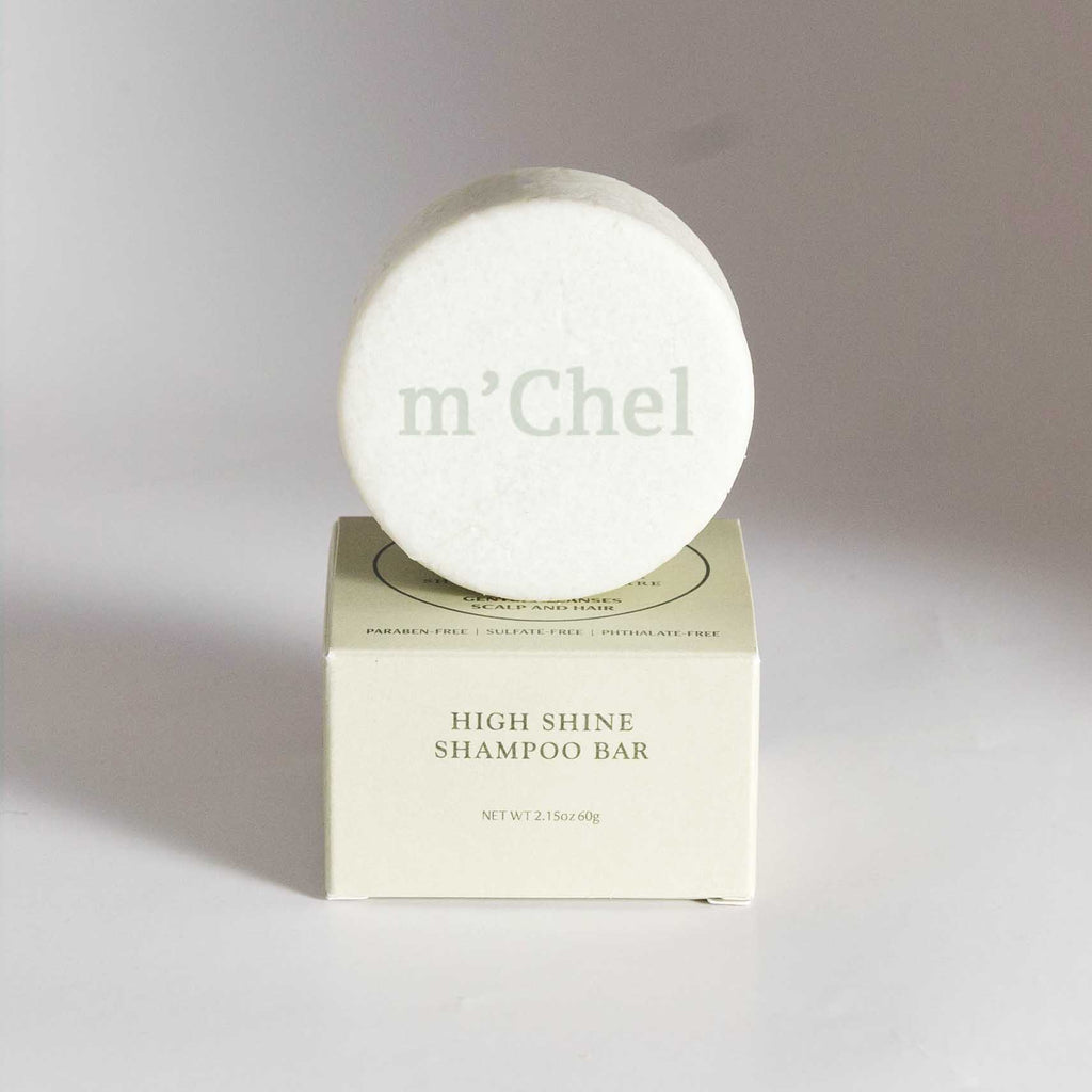 High Shine Shampoo Bar - Sulfate-Free with Biodegradable Tray
