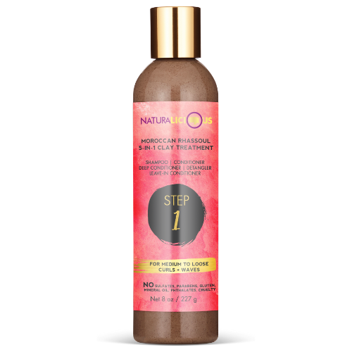 Moroccan Rhassoul 5-in-1 Clay Treatment – For Loose Curls