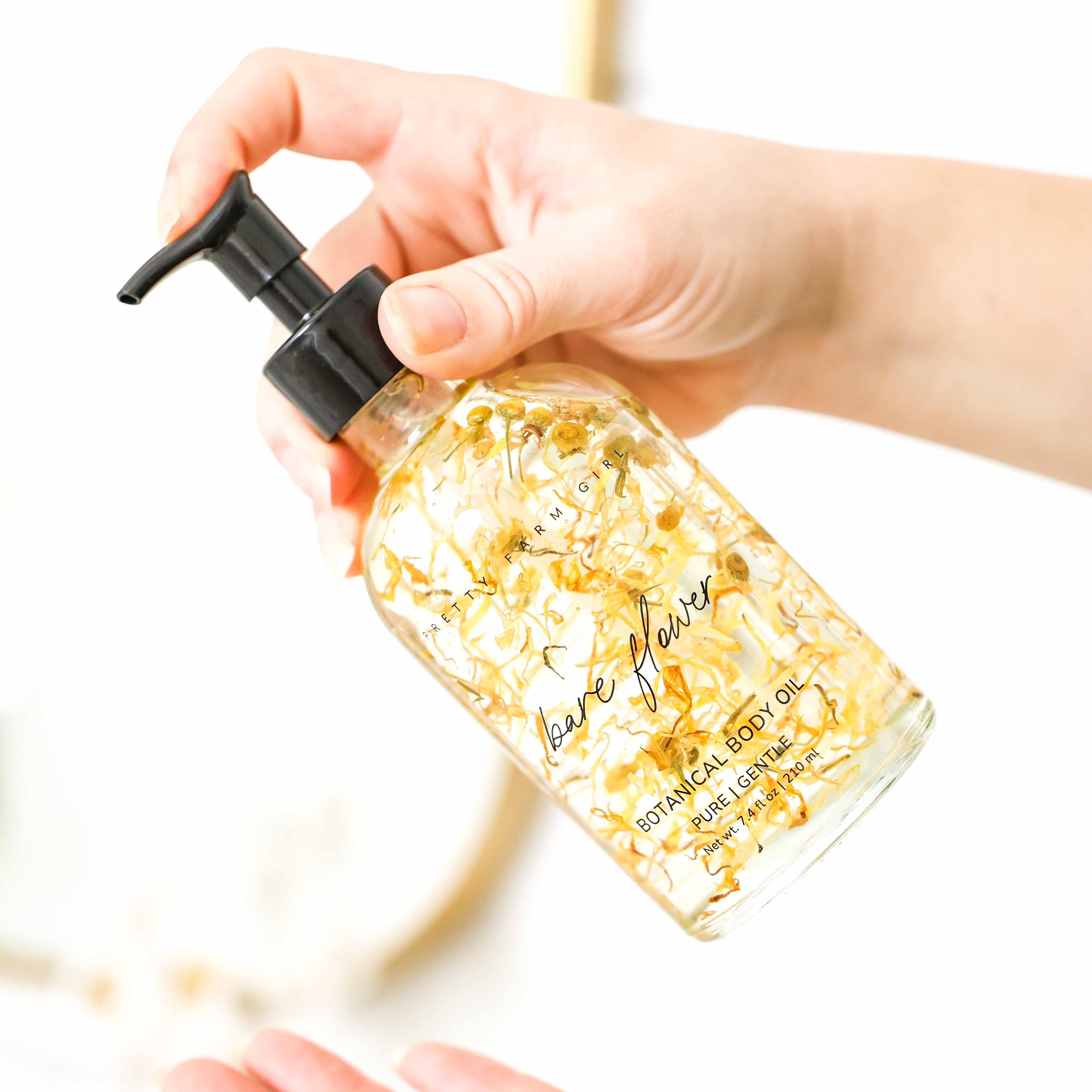 Bare Flower Fragrance-Free Body Oil - Chamomile & Calendula (7.4 oz)