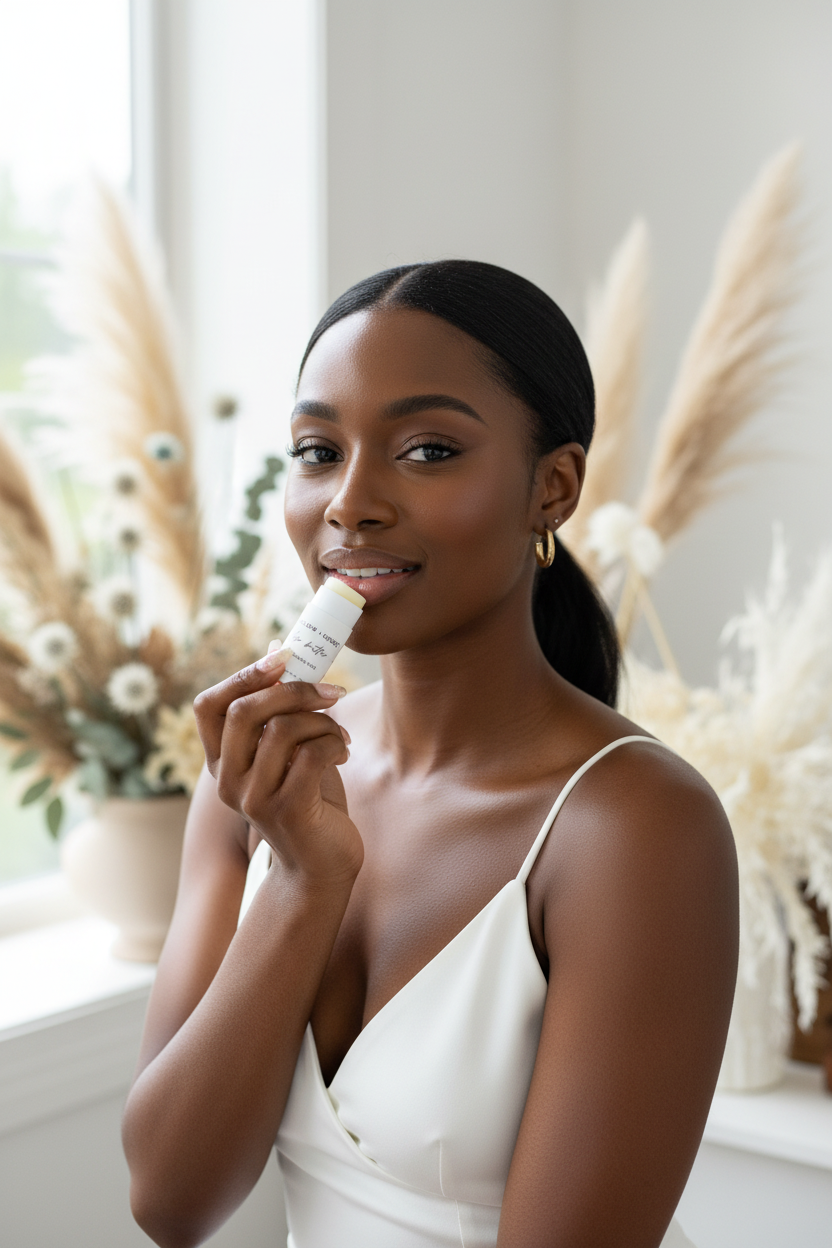 Black Model Lip Butter Lifestyle