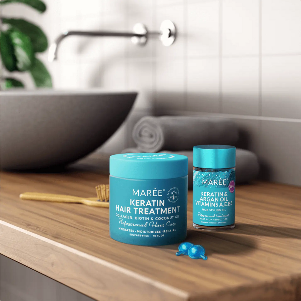 Keratin Hair Treatment - Repair Mask with Biotin & Marine Collagen