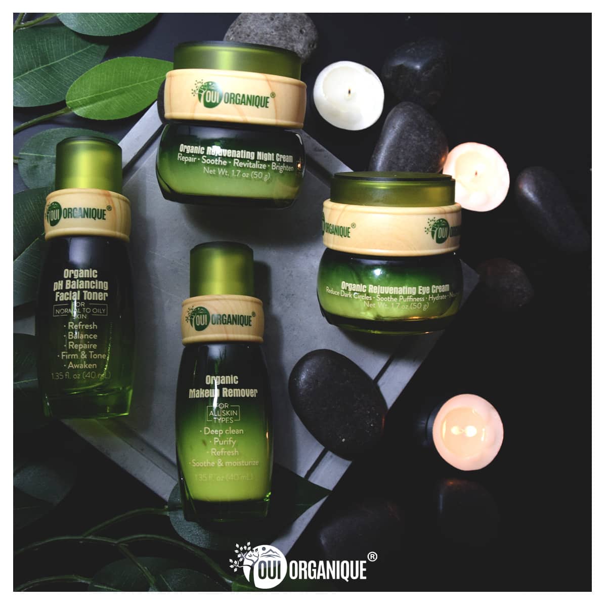 OUI ORGANIQUE Botanical Skincare Routine for Aging Skin