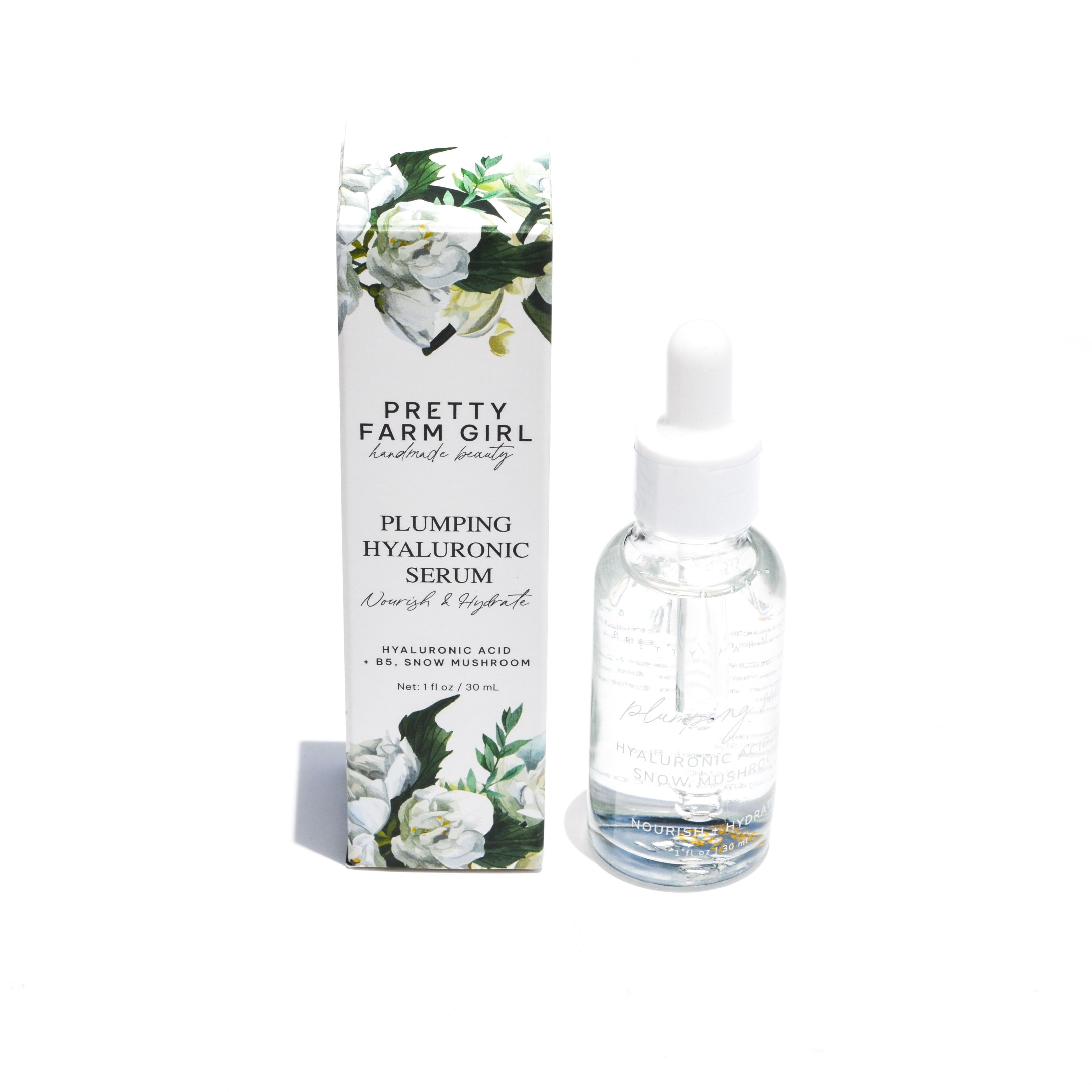 Hyaluronic Plumping Serum - Vitamin B5 & Snow Mushroom (1 oz)