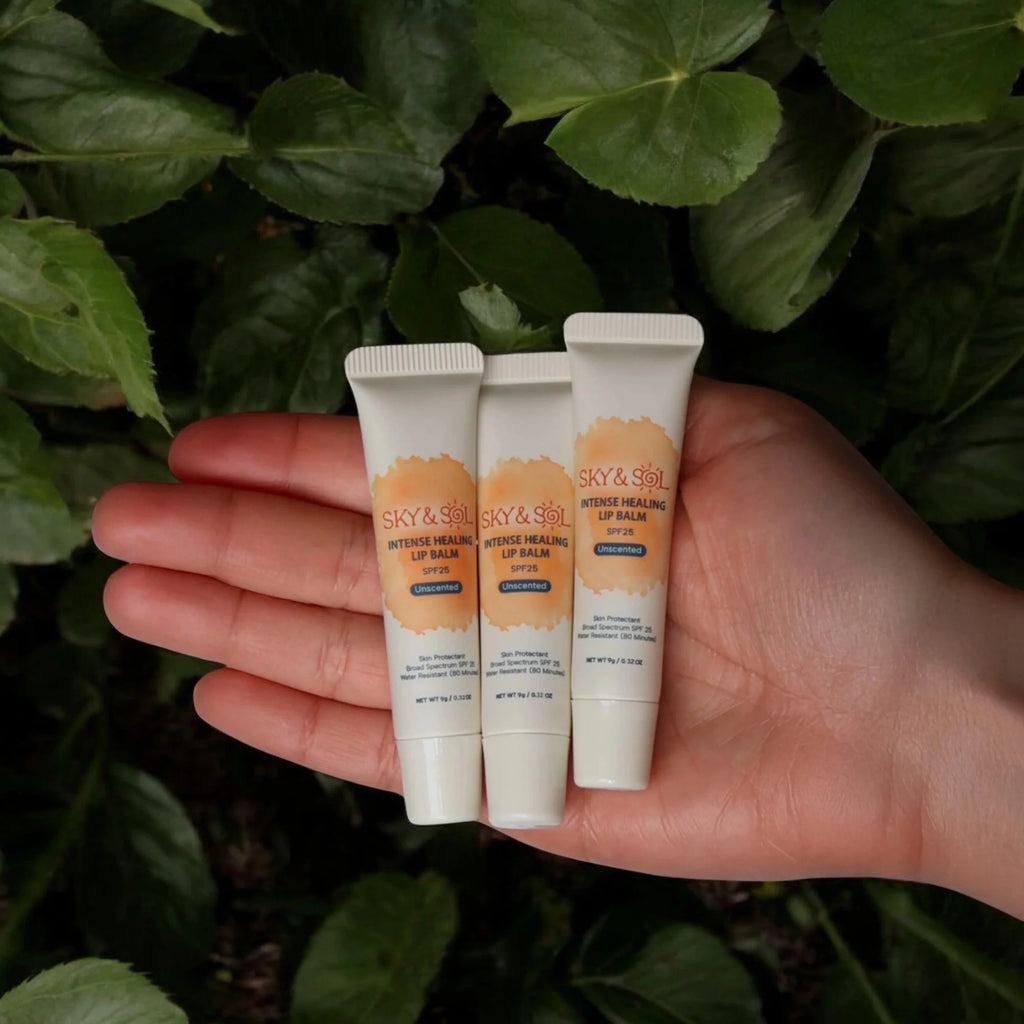 Sky and Sol Lip Jelly SPF 25 - Plumping Tallow Lip Balm (Pack of 3)