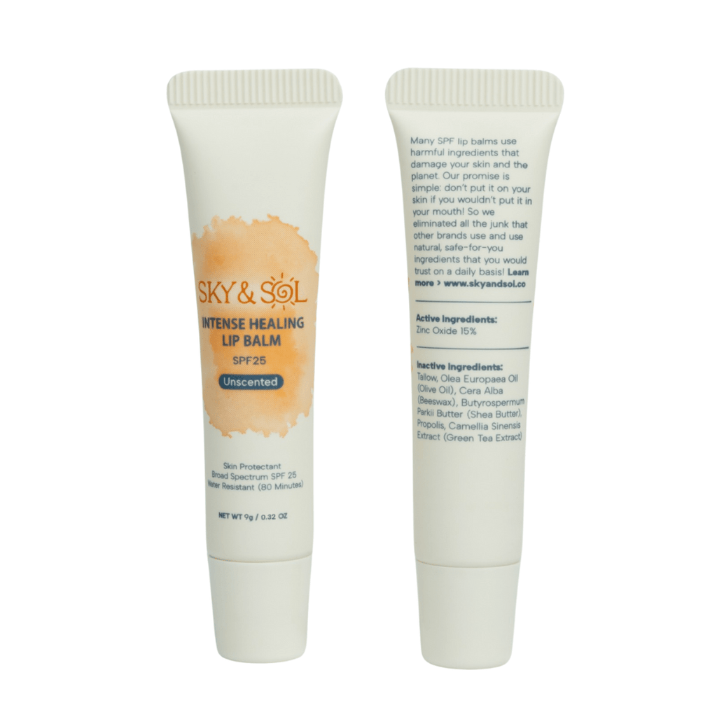 Sky and Sol Lip Jelly SPF 25 - Plumping Tallow Lip Balm (Pack of 3)
