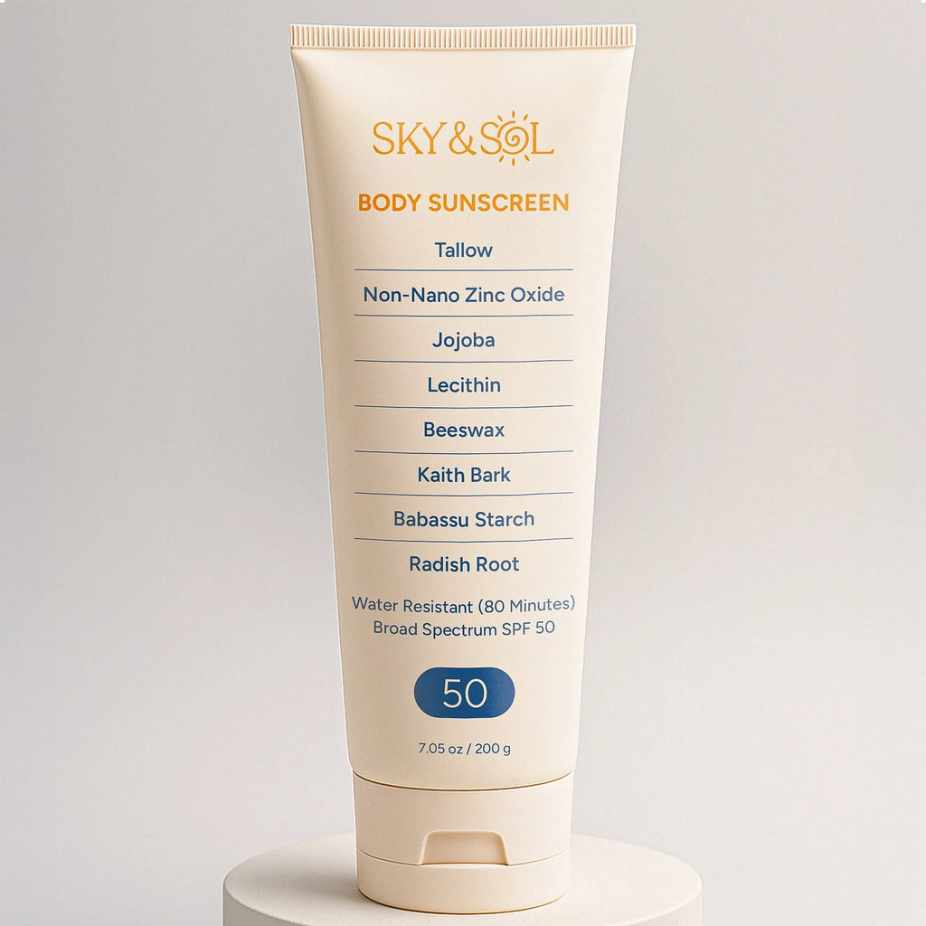 Sky and Sol XL Body Sunscreen SPF 50 - Natural Tallow Formula (7.05 oz)