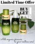 Buy one Organic Facial Cleansing Gel 100ml, and get one Organic pH balancing Facial Toner 40ml for free!!!
